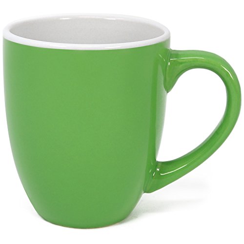 com-four® 4x Juego de tazas de café hecho de cerámica, tazas de café coloridas, cafetera en diferentes colores, 300 ml (04 piezas - colorido)