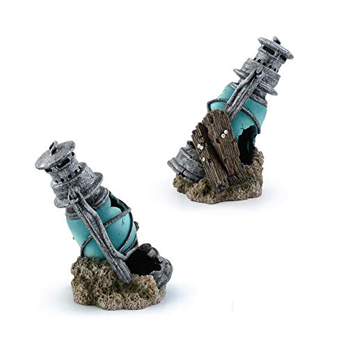 Comaie casa jardín novedades Decoraciones decoración para Adornos Muebles Faro artesanías Adornos Mini Modelado Acuario y pecera paisajismo Escapar Cueva escondite Peces camarones