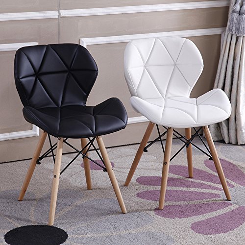 Comfortableplus-Pack de 4 sillas Inspiradas en Cecilia Millmead Silla de Comedor Blanca de Estilo Retro Silla de Comedor de Estilo Mariposa (más para niños)
