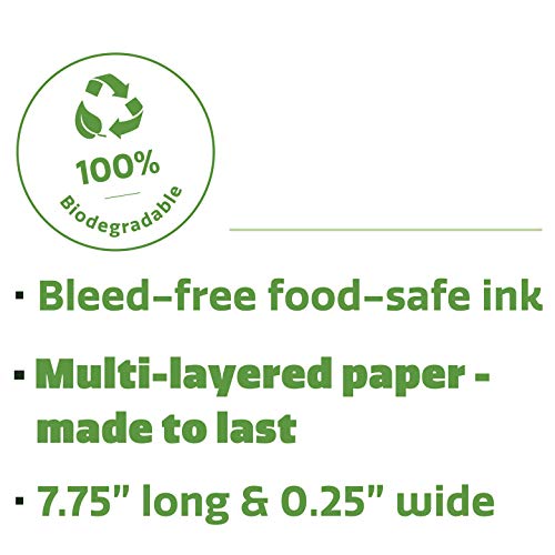 Comfy Package [Pack de 200] - Pajitas de Papel 100 % biodegradables - para Fiestas - Varios Patrones en Rosa y Dorado