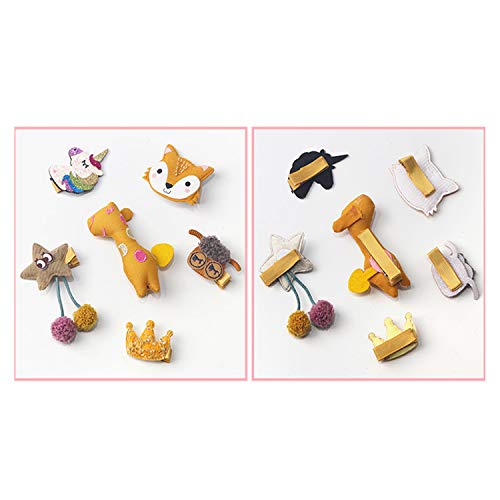 Comius Sharp 24 lazos de pinzas para el cabello para bebés con una exquisita caja de regalo, accesorios para el cabello, pinzas para el cabello con cola de caballo, set para niños pequeños (amarillo)