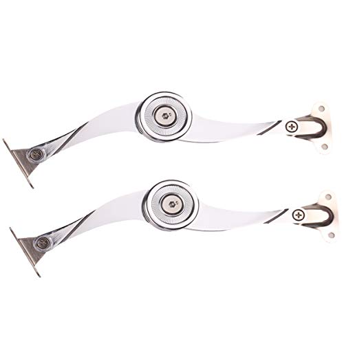 Compás para Puertas Elevables, Bisagras para Muebles de Cocina de la Tapa Apoyo de la Estancia Gabinetes Abatible Mecanismo de Elevación, Paquete de 2