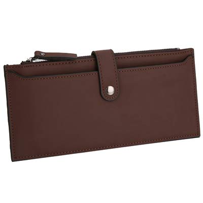 con Los Monederos Zippe Men Marcas Famosas Monederos Finos Y Largos Monederos Masculinos con Tapa Desplegable ID ID. Larga Walet Coreano, Marrón