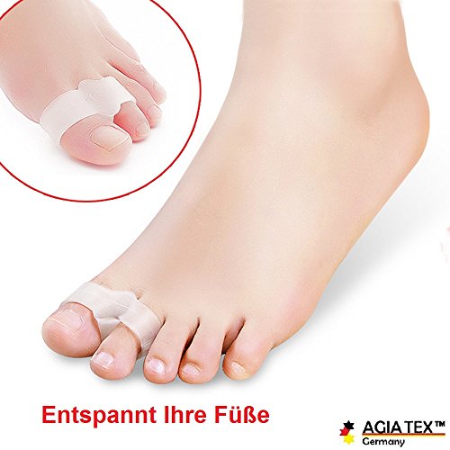 Conjunto de 2 separadores de gel para dedos del pie (prevención de dolor y relajación de los pies, para juanetes, para hombres, mujeres y niños, 595