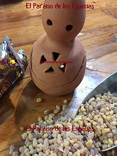 Conjunto formado por Incensario con Forma de Nazareno de Barro, 20 Pastillas de Carbón Litúrgico & 50 grs de Incienso Lagrimas