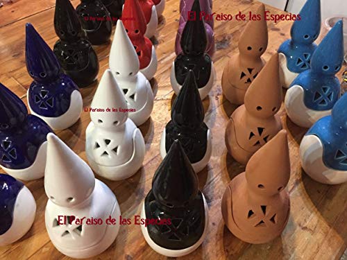 Conjunto formado por Incensario con Forma de Nazareno de Barro, 20 Pastillas de Carbón Litúrgico & 50 grs de Incienso Lagrimas