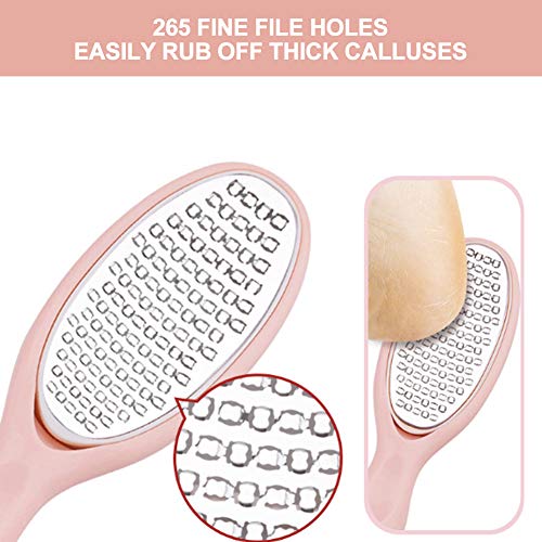 Conjunto multifuncional de lima para pies, lima para pies Removedor de callos Scrubber para pies Callo Removedor de piel muerta Raspador de pedicura Herramienta para escofina de pie(Set de pedicura)