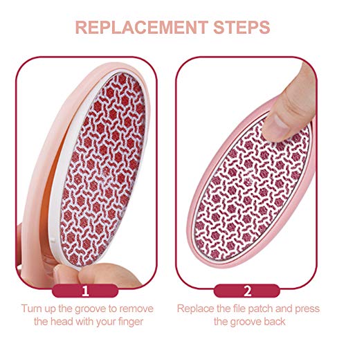 Conjunto multifuncional de lima para pies, lima para pies Removedor de callos Scrubber para pies Callo Removedor de piel muerta Raspador de pedicura Herramienta para escofina de pie(Set de pedicura)