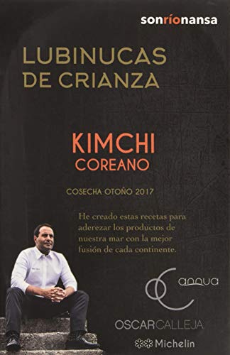 Conserva Gourmet de Lubina de crianza ecológica en salsa Kimchi coreana, Envasado en Santoña, Receta Dos Estrellas Michelin - 133  gr
