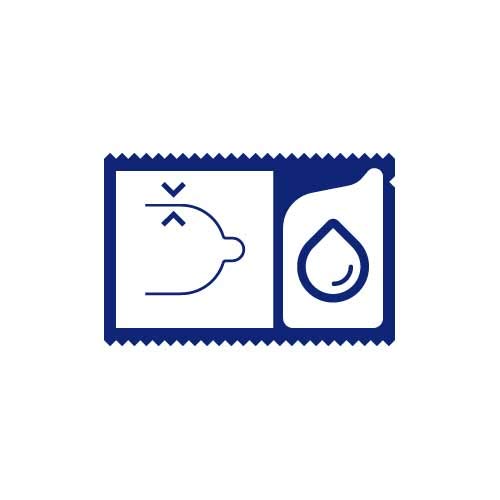 Control 2in1 Finissimo Preservativos - Caja de condones con dosis de lubricante - 100 unidades (pack extra grande)