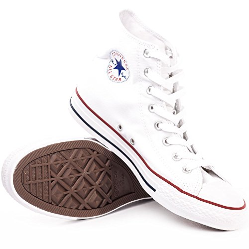 Converse Chuck Taylor All Star Hi Top, Zapatillas Unisex Adulto, Blanco (Optical White), 42 EU