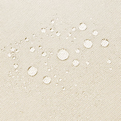 Cool Area Toldo Vela de Sombra Rectangular 2 x 3 Metros, Impermeable Protección UV para Patio Exteriores Jardín, Color Crema