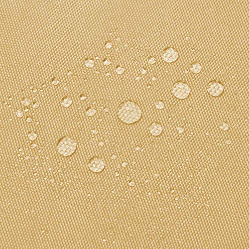 Cool Area Toldo Vela de Sombra Rectangular 4 x 5 Metros, Impermeable Protección UV para Patio Exteriores Jardín, Color Arena