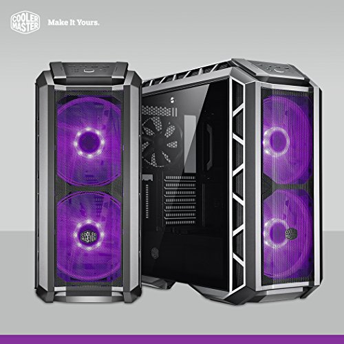 Cooler Master MasterCase H500P Mesh Mallado - Caja PC RGB con Dos Ventiladores 200mm para Potente Flujo de Aire, Paneles Chasis Útil a Ensambladores, Dispuesto Refrigeración a Líquido