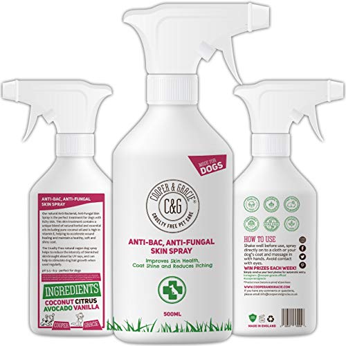 Cooper And Gracie C&G Cruelty free Pet Care Anti Bacterial Anti Fungal Dog Health Spray