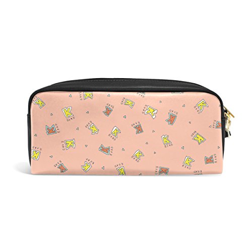 COOSUN Blog_Banner_Colour Estudiantes de Gran Capacidad de Cuero de la PU lápiz de la Escuela Case estacionario Bolsa Bolso de la Pluma del Maquillaje Bolso cosmético Grande