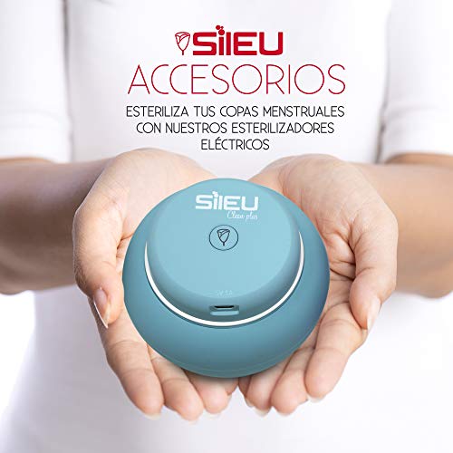 Copa Menstrual Sileu Cup Soft - Ayuda prevenir infecciones urinarias, cistitis, vejigas sensibles, calambres, cólicos menstruales - Disminuye dolor causado por menstruación - Talla S + L, Transparente