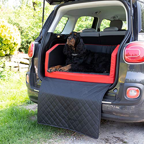 CopcoPet Travel Bed/Cama de Viaje para Perros, de Piel sintética/Cama para Perros/colchón para Animales Repelente al Agua/Cama para Perros con Manta como protección contra arañazos y Suciedad