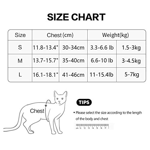 Coriver Conjunto de arnés y Correa para Gato, Chaleco para Perros Chaqueta con Correas para el Pecho Reflectante para Gatos, Resistente al Escape sin estrangulamiento para Mascotas(S,Blue)