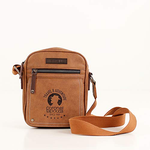 Coronel Tapiocca Bandolera Hunter Coronel Tapioca, Bolso Hombre, Marrón, 17x22x6 cm