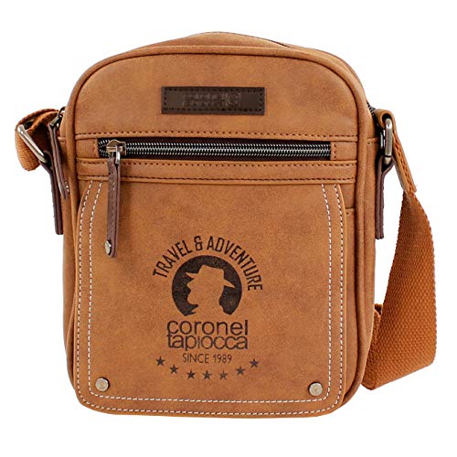 Coronel Tapiocca Bandolera Hunter Coronel Tapioca, Bolso Hombre, Marrón, 17x22x6 cm