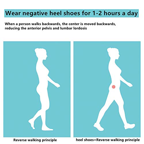 Corrector de Postura Frente Alto y Trasero bajo Zapatos al revés, Alivio del Dolor de Espalda y Hombro, Soporte Lumbar, Corregir la Mala Postura de la Columna Vertebral,Rosado,39