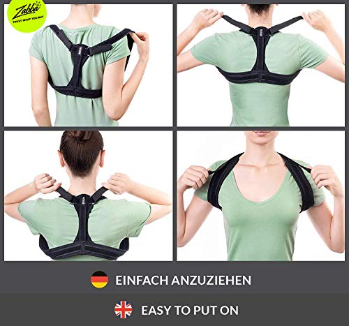 Corrector De Postura Y Sujeción De Espalda Modetro Sports – Corrector De Espalda Funciona De Fisioterapia Para Hombres O Mujeres – Alivio Del Dolor De Espalda, Hombros, Y Cuello