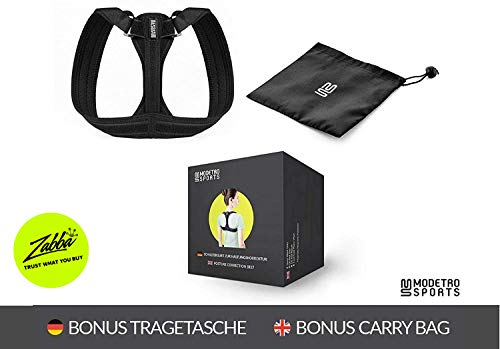 Corrector De Postura Y Sujeción De Espalda Modetro Sports – Corrector De Espalda Funciona De Fisioterapia Para Hombres O Mujeres – Alivio Del Dolor De Espalda, Hombros, Y Cuello