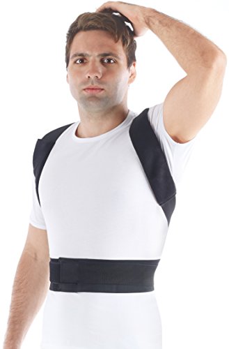 Corrector Postura y Soporte para Espalda- corrección de postura Negro Medium