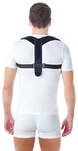 Corrector postural “Gracia”; soporte terapéutico ajustable para el cuello y la espalda; para la clavícula; Corsé Ortopédico para Escoliosis Cifosis; Alivio del Dolor de Espalda Medium