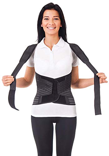 Corrector postural transpirable LUX AJUSTABLE Large Negro