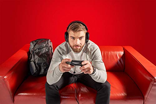 Corsair HS70 Wireless - Auriculares inalámbricos para juegos (sonido envolvente 7.1, con micrófono desmontable, para PC/PS4), Negro