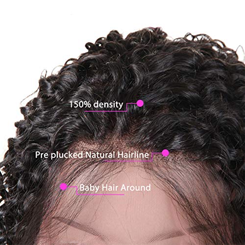 corta Bob Pelucas rizada de cabello humano virgen brasileño Remy Peluca para mujer color natural con cabello de bebé para mujer negra de 8 pulgadas