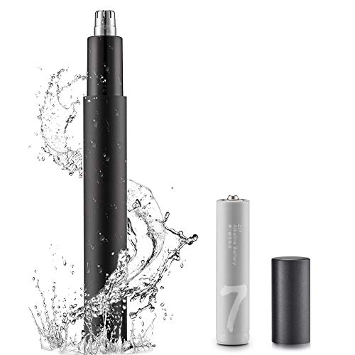 Cortapelos Nariz, Quitar Pelos Nariz, Cortadora de Pelo Nariz y Orejas Impermeable con Motor Potente y Silencioso 