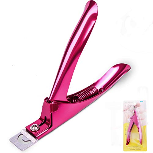 Cortaúñas de uñas acrílicas para uñas postizas de gel artificial, a prueba de óxido, afilado, profesional, manicura y pedicura, herramientas de cuidado de uñas