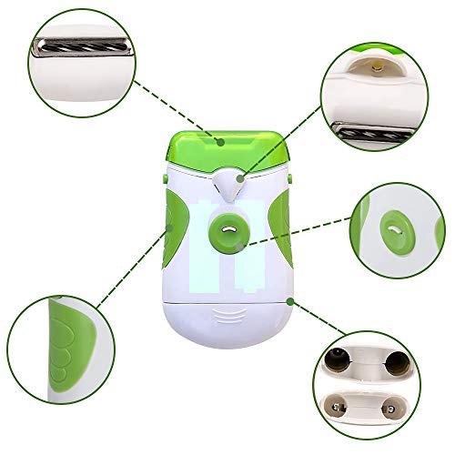 Cortaúñas Eléctrico 2 en 1, ZoneYan Cortaúñas Eléctrico y Lima, Electric Nail Trimmer & File, Herramienta de Manicura Electronica, Lámpara LED Incorporada, Cortaúñas Eléctrico para Adultos, Ancianos