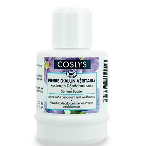 Coslys cuidado del cuerpo desodorante piedra de alumbre de potasio flores de los Campos recarga 50 ml