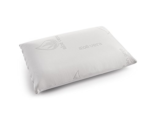 COSMOS | Almohada Memory 3.0 | Almohada Viscoelástica 60x40 Cm Tejido Aloe Vera Desenfundable | Altura 13 Cm | Ultra Transpirable Hipoalergénica y Antiácaros