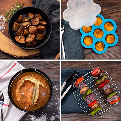 COSORI Accesorios para Freidoras sin Aceite 3,5 L, Juego de 6 Piezas para Freidora de Aire Compartible con Todas las Marcas y Capacidades