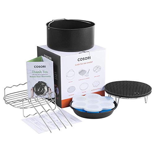 COSORI Accesorios para Freidoras sin Aceite 3,5 L, Juego de 6 Piezas para Freidora de Aire Compartible con Todas las Marcas y Capacidades