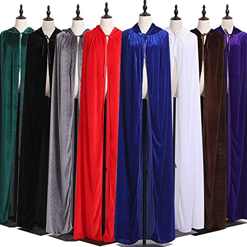 Course Capa con Capucha Rojo para Halloween, Capucha Unisex para Adultos, con Capucha y Capa de Halloween, Capa con Capucha para Fiesta de Difraces Noche Vampire