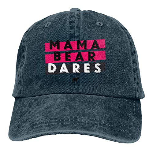 Cowboy Hat Mama Bear Dares Denim Skull Cap Baseball Cowgirl Sport Hats for Men Women