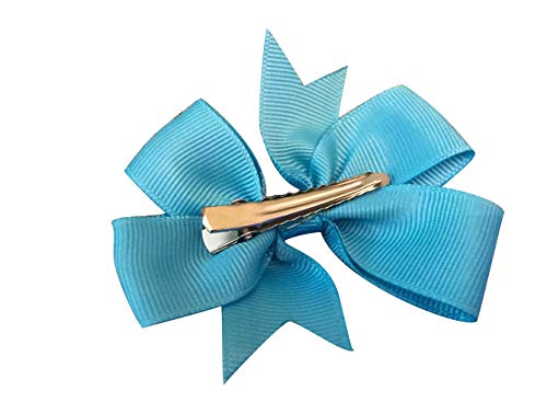 Cozyswan 40PCS Lazos Pelo Niña Color Precioso Pinzas Fuertes Lazos para Pelo (color solo)