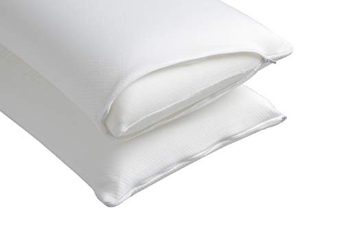 Cozzy VISCO Pack Almohadas Viscoelásticas (2 x 70 cm), Blanco