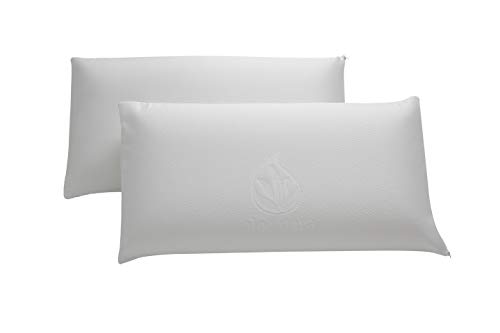 Cozzy VISCO Pack Almohadas Viscoelásticas (2 x 70 cm), Blanco