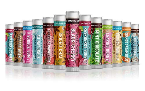 Crazy Rumors Adventurous Mix - Juego de 4 bálsamos labiales, veganos y 100% naturales