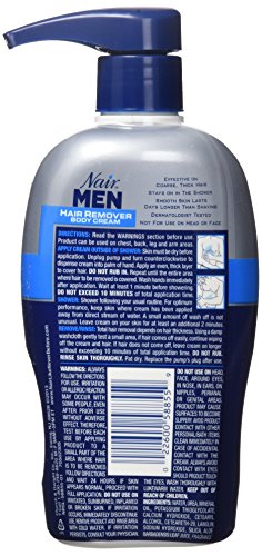 Crema corporal Nair Men para depilación, 13 oz (Paquete de 2)