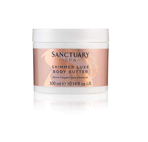 Crema corporal Sanctuary Spa, Shimmer Luxe Rose Gold Radiance, 300 ml