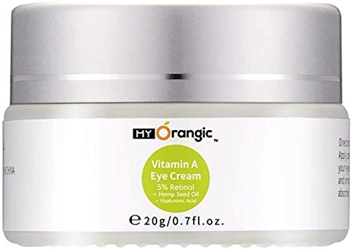 Crema de Ojos de Retinol, Tratamiento para Ojos para el Antienvejecimiento, Antiarrugas, Reducción de Ojeras, Bolsas de Ojos (20g)