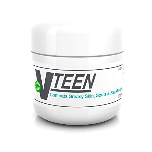 Crema de Tratamiento Vteen para Espinillas con Ácido Salicílico de Alta Potencia - Milia y Problemas de Manchas y Piel Grasa - Adecuada y Segura para las Personas Propensas al Acné - Sin Parabenos 50g